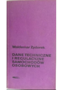 Dane techniczne i regulacyjne samochodów osobowych