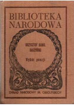 Baczyński Wybór poezji