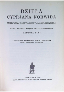 Dzieła Cyprjana Norwida