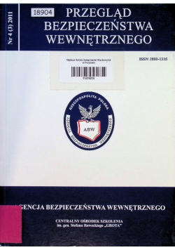 Przegląd bezpieczeństwa wewnętrznego Nr 4 / 11