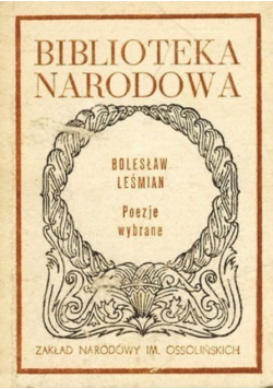 Poezje wybrane - B Leśmian