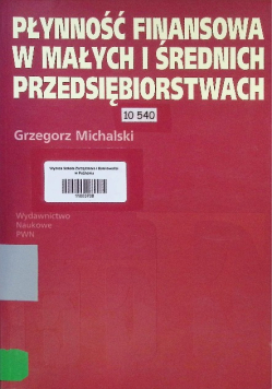Płynność finansowa w małych i średnich przedsiębiorstwach