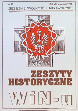 Zeszyty historyczne WiNu Nr 11