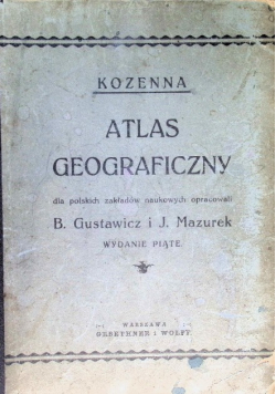 Kozenna. Atlas geograficzny, 1924r.