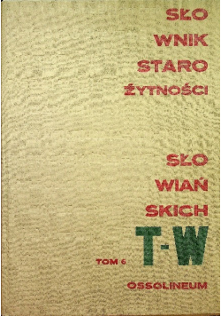 Słownik starożytności słowiańskich Tom V