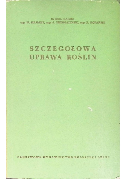 Szczegółowa uprawa roślin