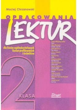 Opracowania lektur dla liceów ogólnokształcących Klasa 2