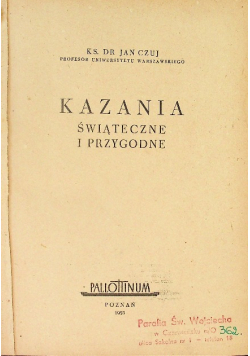 Kazania świąteczne i przygodne