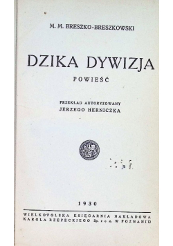 Dzika dywizja 1930 r