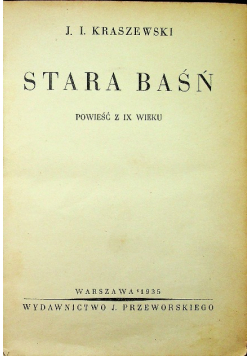 Stara baśń 1935 r.