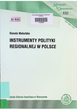 Instrumenty polityki regionalnej w Polsce
