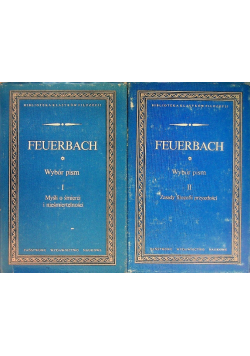 Feuerbach Wybór Pism Tom 1 i 2