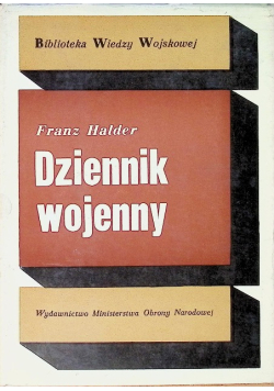 Dziennik wojenny Tom I