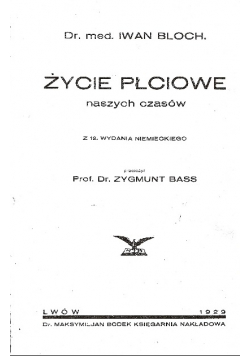 Życie płciowe naszych czasów, 1929 r.
