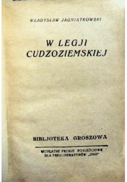 W legii cudzoziemskiej, 1925 r.