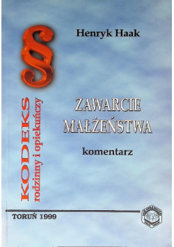 Zawarcie małżeństwa komentarz