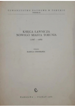Księga ławnicza Nowego Miasta Torunia 1387 - 1450
