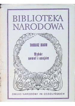 Mann Wybór nowel i esejów