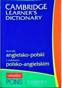 Cambridge Learners Dictionary Słownik angielsko - polski polsko -angielski