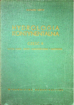 Hydrologia kontynentalna Część 2