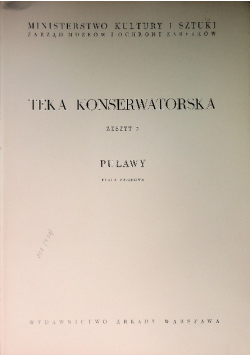 Teka Konserwatorska Zeszyt 5 Puławy