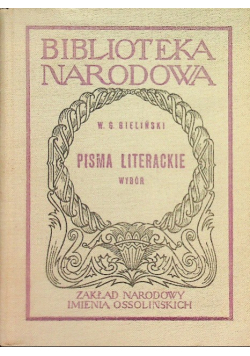 Pisma literackie wybór