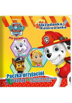 Książeczka Psi Patrol Puzzle Paczka Przyjaciół