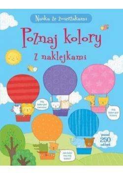 Nauka ze zwierzakami. Poznaj kolory z naklejkami