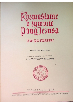 Rozmyślanie o żywocie Pana Jezusa