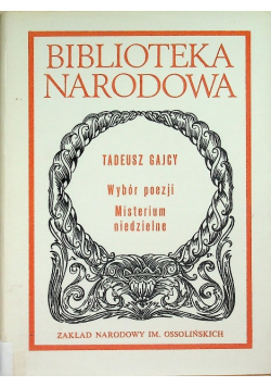Wybór poezji Misterium niedzielne