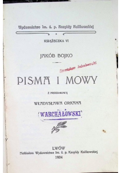 Pisma i mowy 1904 r