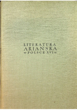 Literatura Ariańska w Polsce XVI w