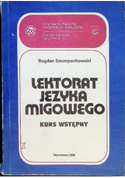 Lektorat języka migowego