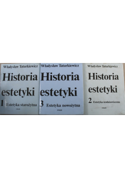 Historia estetyki Tom 1 do 3