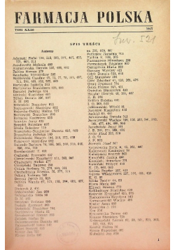 Farmacja Polska Nr 1 do 12 / 67
