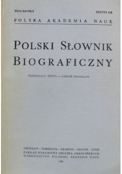 Polski Słownik Biograficzny Zeszyt 118