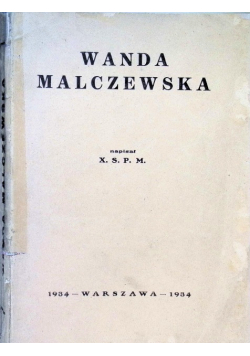 Wanda Malczewska 1934 r.