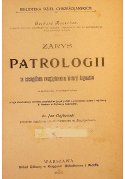 Zarys Patrologii 1904 r.