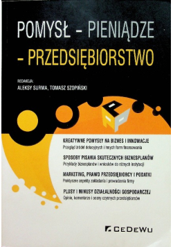 Pomysł Pieniądze Przedsiębiorstwo