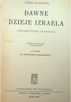 Dawne dzieje Izraela