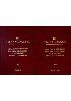 III Synod Gdański Tom 1 i 2