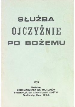Służba Ojczyźnie po Bożemu