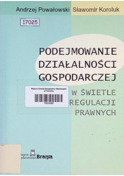 Podejmowanie działalności gospodarczej