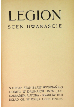 Legion Scen dwanaście 1901 r.