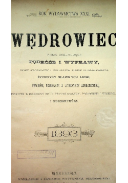 Wędrowiec tygodnik Ilustrowany 1893 Tom 1 i 2