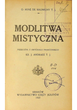 Modlitwa mistyczna 1922 r.