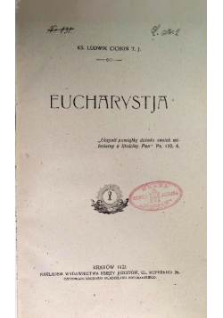 Eucharystja 1921 r.