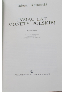Tysiąc lat monety polskiej