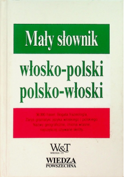 Mały słownik włosko - polski polsko - włoski