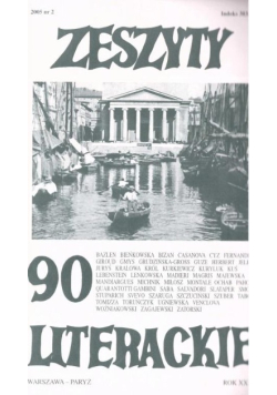 Zeszyty literackie 90  Nr 2/05